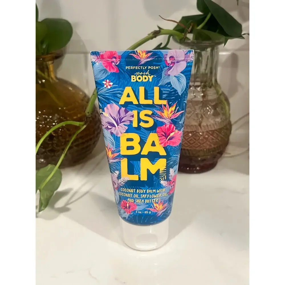 Perfectly Posh All Is Balm Coconut Body Balm 3 oz Discontinued Rare Tropical